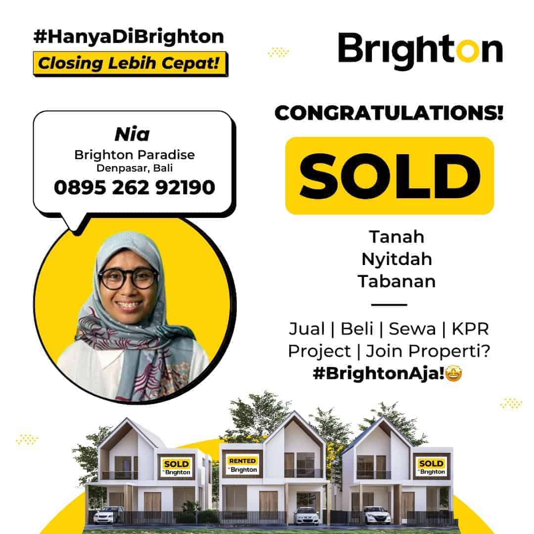 Congratulations Sold Tanah Nyitdah Tabanan
