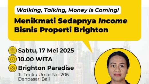 Walking, Talking, Money is Coming! Menikmati Sedapnya Income Bisnis Properti Brighton