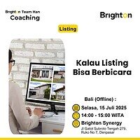 Coaching Team : Kalau Listing Bisa Berbicara