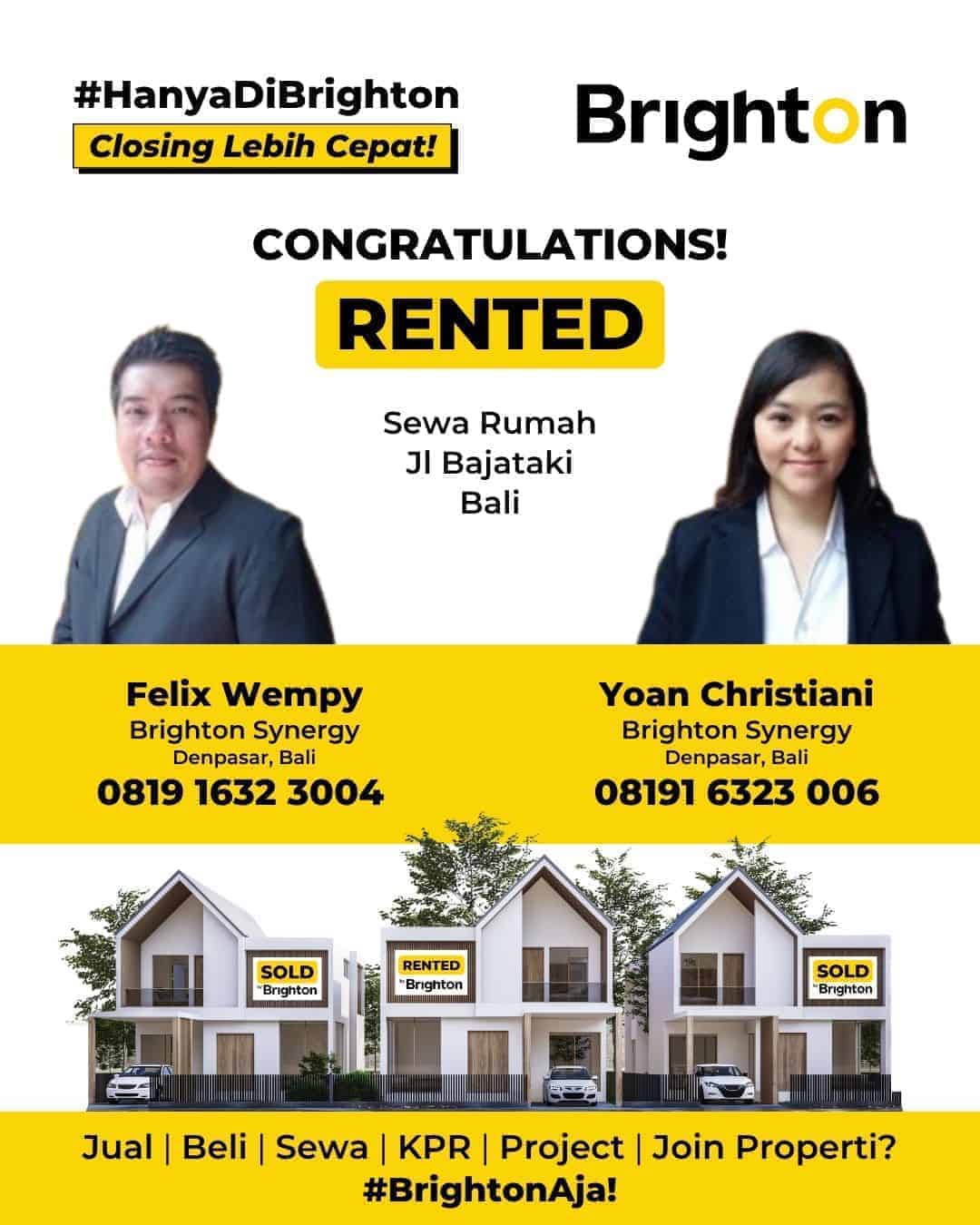 Congratulations Pak Felix Wempy & Bu Yoan Christiani Rented Sewa Rumah Bajataki Bali