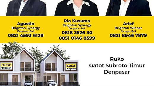 Congratulations Bu Agustin, Bu Ria Kusuma & Pak Arief Rented Ruko Gatot Subroto Timur Denpasar