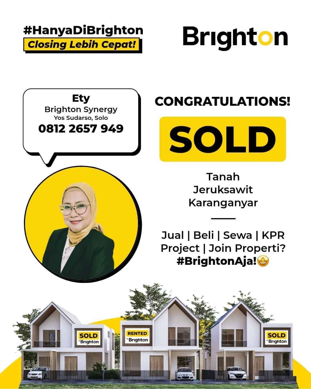 Congratulations Sold Bu Ety Tanah Jeruk Sawit Karanganyar