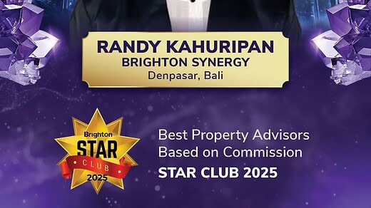 Brighton Annual Awards 2025 : Randy Kahuripan : Best Property Advisors Based On Commission : Star Club