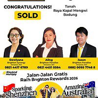 Congratulations Bu Dewiyana, Bu Aling & Pak Jason Sold Tanah Raya Kapal Mengwi Badung